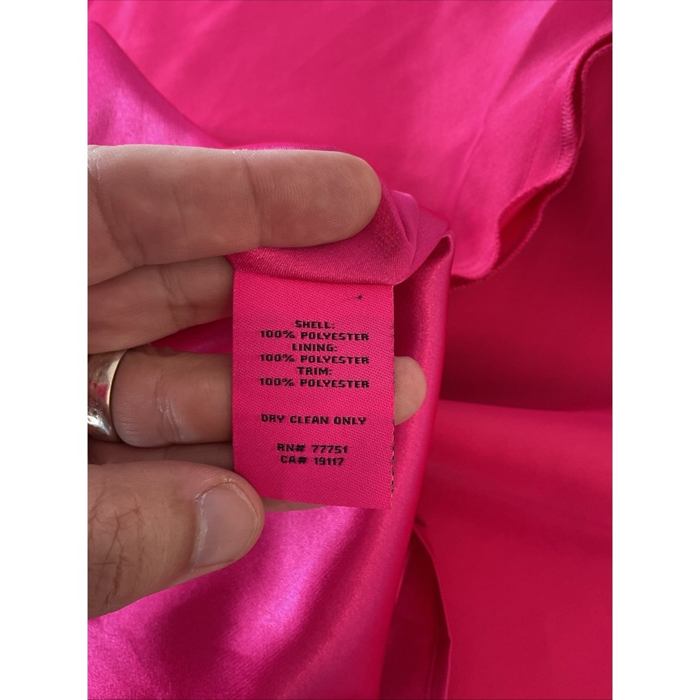 NEW Betsey Johnson Pink Strapless Party Prom HOCO Dress Size 2 Satin Bow flirty - Picture 8 of 9